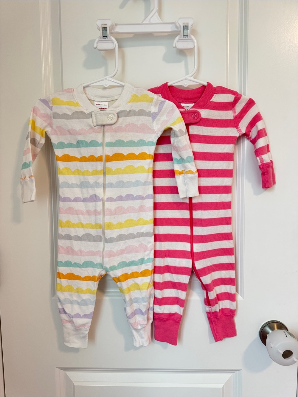 Hanna Andersson Organic Cotton Zipper Sleepers Bundle Baby Girl 3-6m
